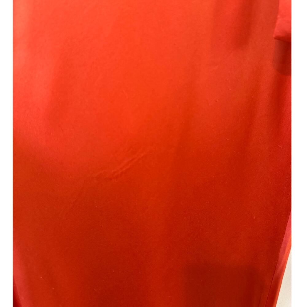 Reformation Silk Strapless Midi Dress Rust Size M Scarf Included - Picture 5 of 6